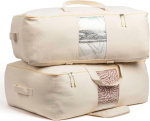 VeraMia Soft Canvas Storage Bags – Premium 12oz Cotton, 2-Pack