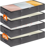 Lifewit 95L Under Bed Storage 4-Pack – Best Value Large Capacity